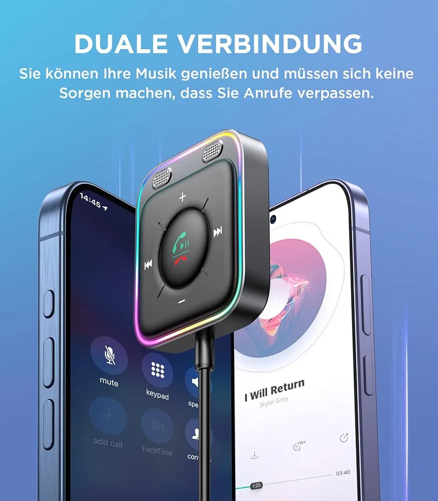 آداپتور بلوتوث جویروم JOYROOM مدل2025 _ تبدیل هر سیستم صوتی به یک پخش کننده هوشمند — تصویر ۶