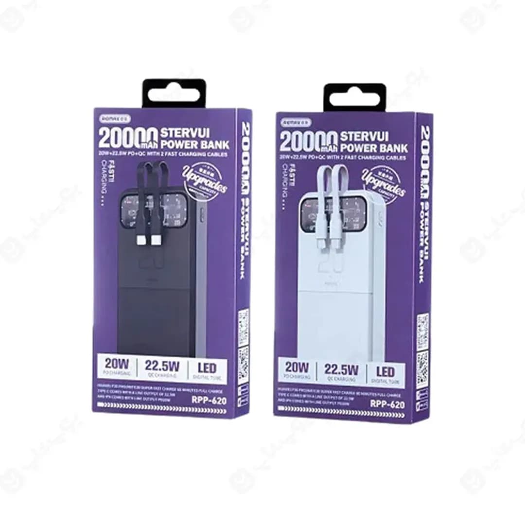 پاوربانک 20000 میلی آمپر ریمکس مدل RPP-620 — تصویر ۳