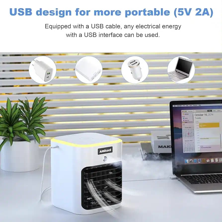 کولر آبی قابل حمل آمیکول YB88_ خنک همیشه همراه — تصویر ۴