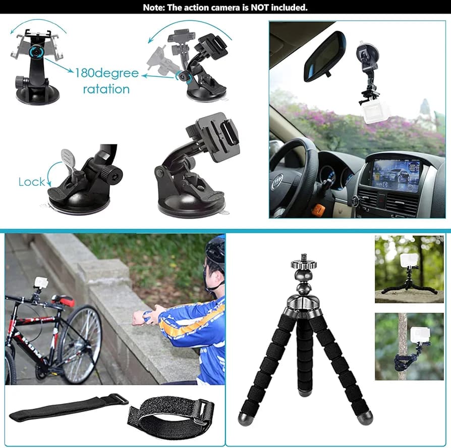 کیت لوازم جانبی دوربین گوپرو GoPro ــ همراه حرفه ای شما برای فیلمبرداری و عکاسی در هر شرایطی — تصویر ۴
