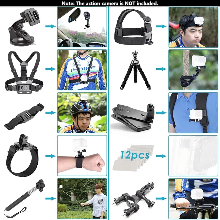 کیت لوازم جانبی دوربین گوپرو GoPro ــ همراه حرفه ای شما برای فیلمبرداری و عکاسی در هر شرایطی — تصویر ۲