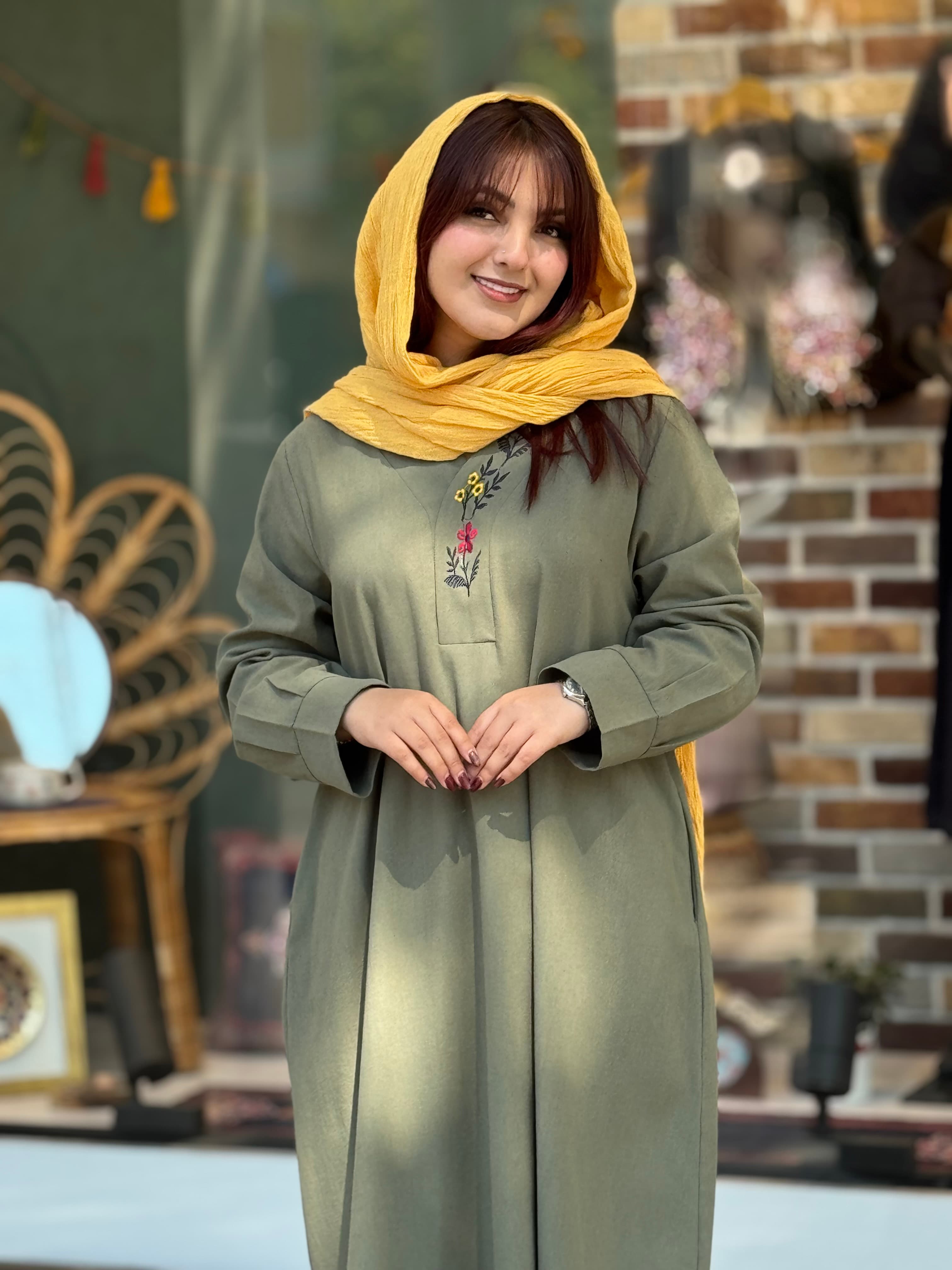 پیراهن پوپک یشمی — تصویر ۳