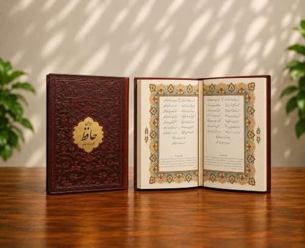 دیوان حافظ جیبی چرم پلاک دار تحریر (پیام عدالت)