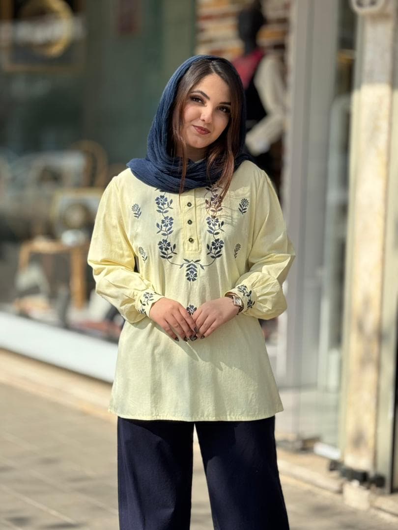 ست دوتیکه مانیدا لیمویی سورمه ای — تصویر ۲
