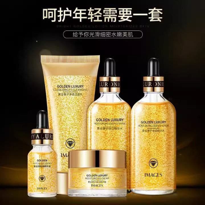 پک مراقبت پوستی ۵ تکه طلا Golden Luxury — تصویر ۳