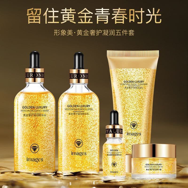 پک مراقبت پوستی ۵ تکه طلا Golden Luxury — تصویر ۲