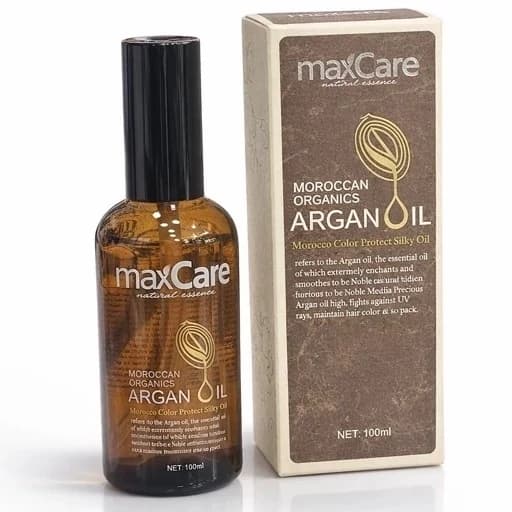 روغن آرگان مکس کر maxcare ضد حرارت و مخصوص موهای کراتین و رنگ شده،آسیب دیده ترمیم کننده موبازسازی کننده موتغذیه کننده مو