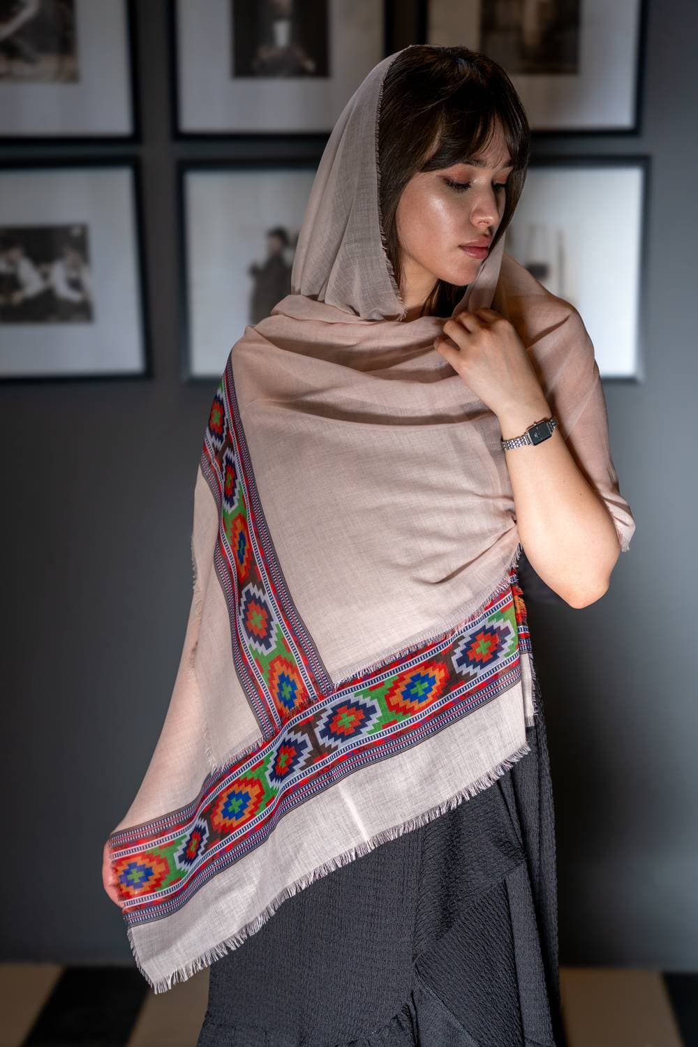 شال سنتی طرح آیسا کد 574