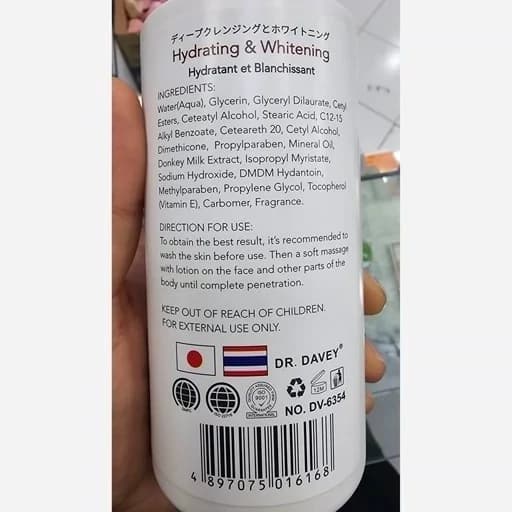 لوسیون صورت و بدن شیر الاغ دکتر دیوی — تصویر ۶