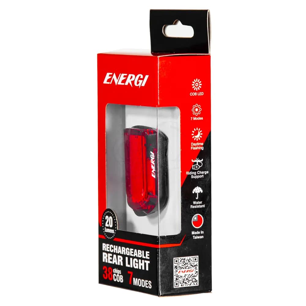 خرید چراغ عقب دوچرخه Energi CG-217R شارژی (ساخت تایوان)