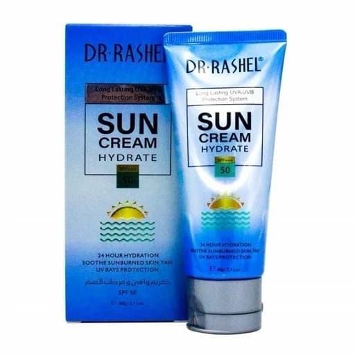 کرم ضد آفتاب دکتر راشل 50 درصد DR RASHEL وزن 60 گرم