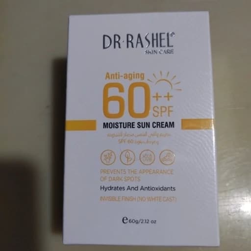 کرم ضد آفتاب و مرطوب کننده دکتر راشل DR RASHEL با SPF 60++ حفظ رطوبت و جلوگیری از پیری زودرس — تصویر ۴