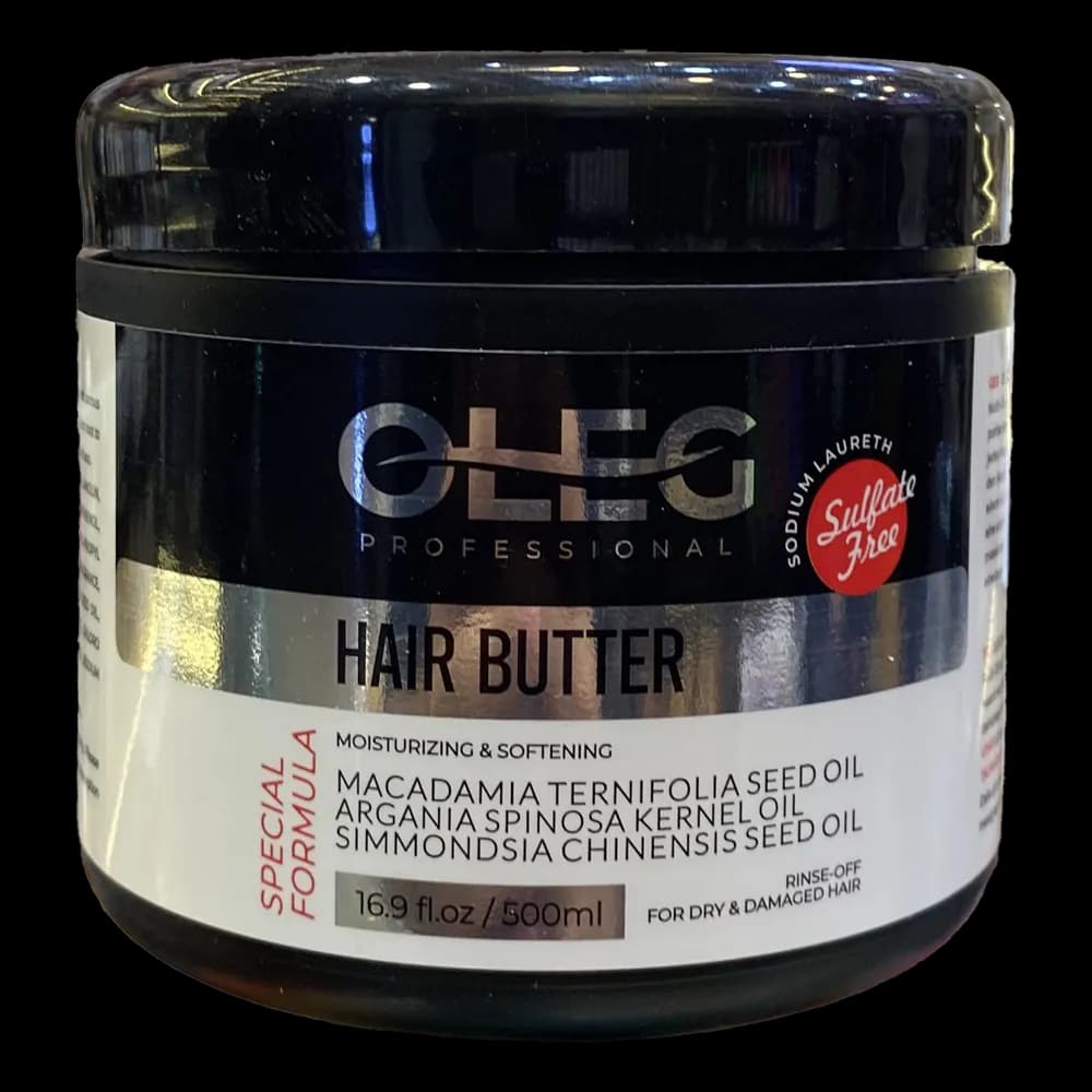 ماسک مو اولگ پروفشنال OLEG Professional مدل Hair Butter حجم 500 میلی لیتر | تغذیه‌کننده، نرم‌کننده و احیاگر عمیق مو