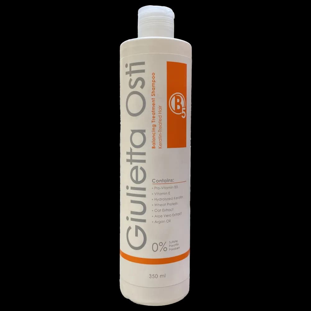 شامپو مو جولیتا استی GIULIETTA OSTI مدل Keratin-Treated حجم 350 میل | مخصوص موهای کراتین شده و صاف