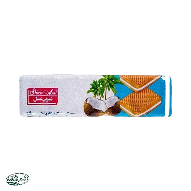بیسکوییت کرمدار نارگیل شیرین عسل 120گ