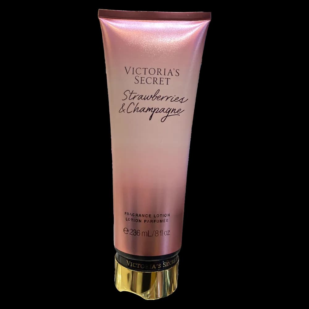 لوسیون بدن ویکتوریا سکرت Victoria’s Secret مدل Strawberries & Champagne حجم 236 میل | لوسیون بدن آبرسان و خوشبو کننده