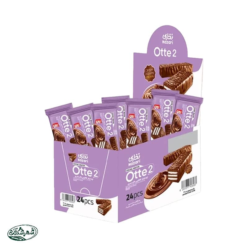 بیسکوئیت اوته فینگر شیری با کرم کاکائو نظری 24ع 45گ