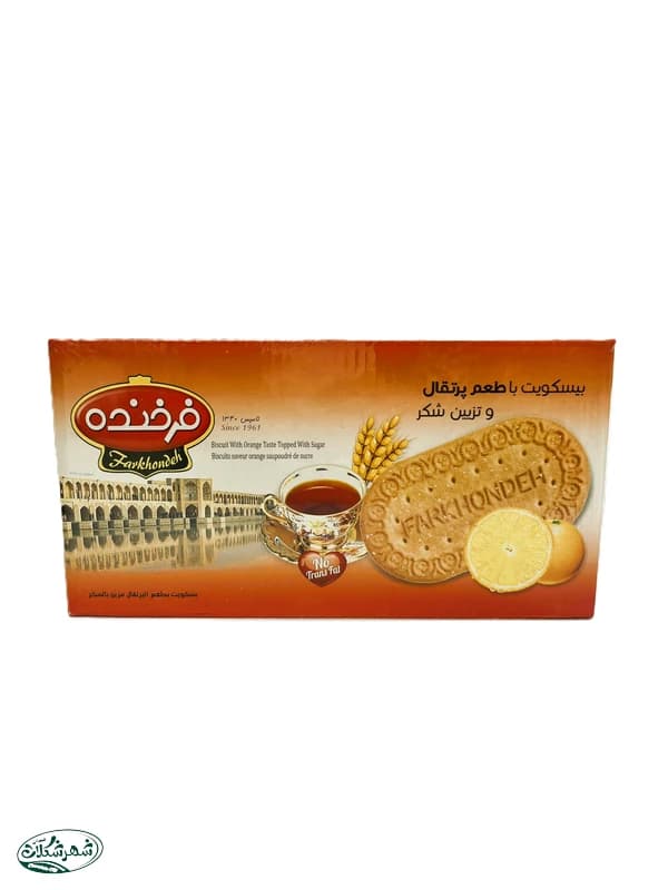 بیسکویت زبان فرخنده با طعم پرتقال 900گ