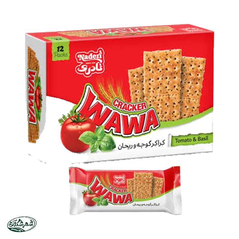 بیسکوییت کراکر گوجه و ریحان واوا نادری