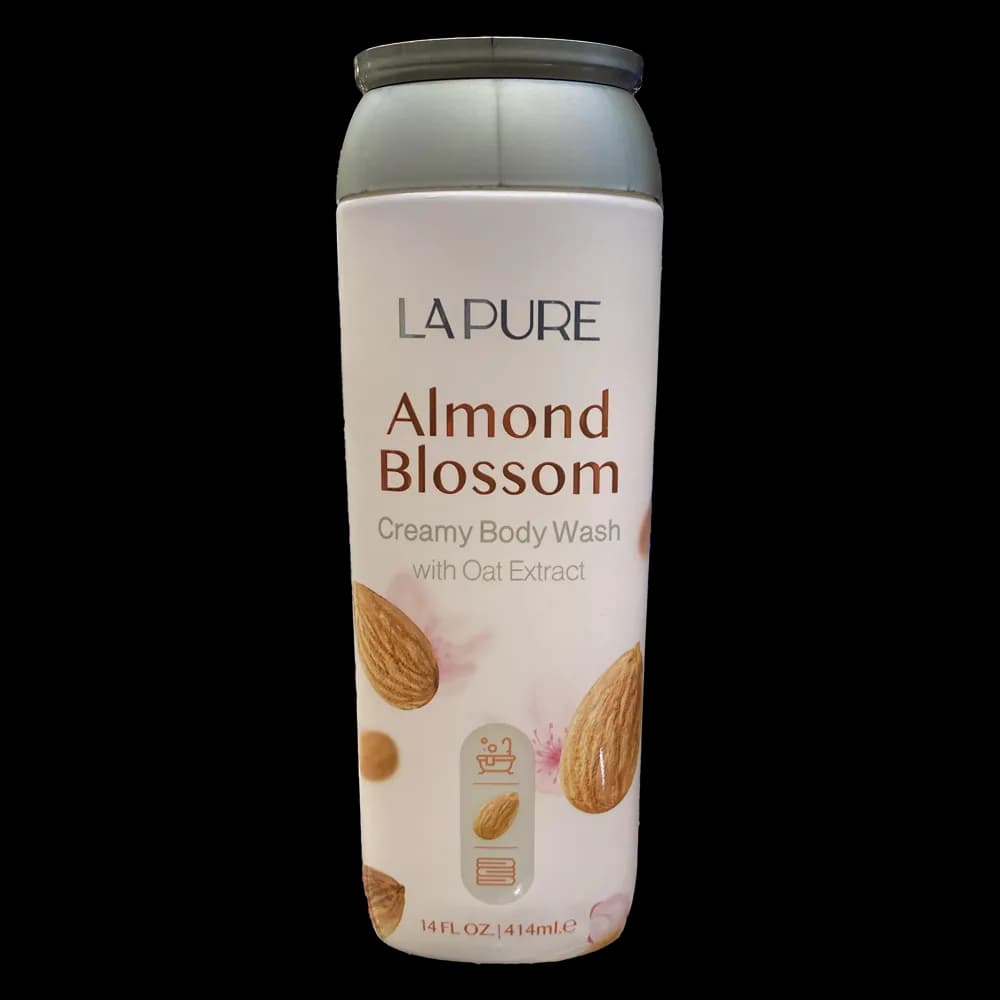 شامپو بدن کرمی لپیور LAPURE مدل Almond Blossom حجم 414 میلی لیتر | شامپو بدن مرطوب کننده و خوشبو کننده