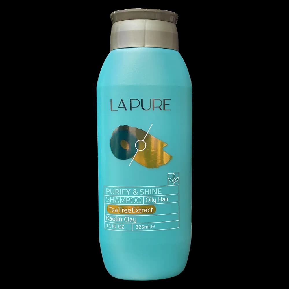 شامپو کنترل کننده چربی مو لپیور LAPURE حاوی عصاره چای سبز حجم 325 میل | شامپو مخصوص موهای چرب