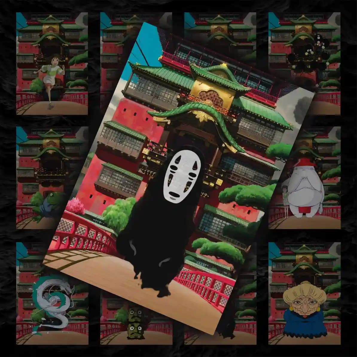 پک پوستر 12 عددی کارکترهای شهر اشباح | Spirited Away