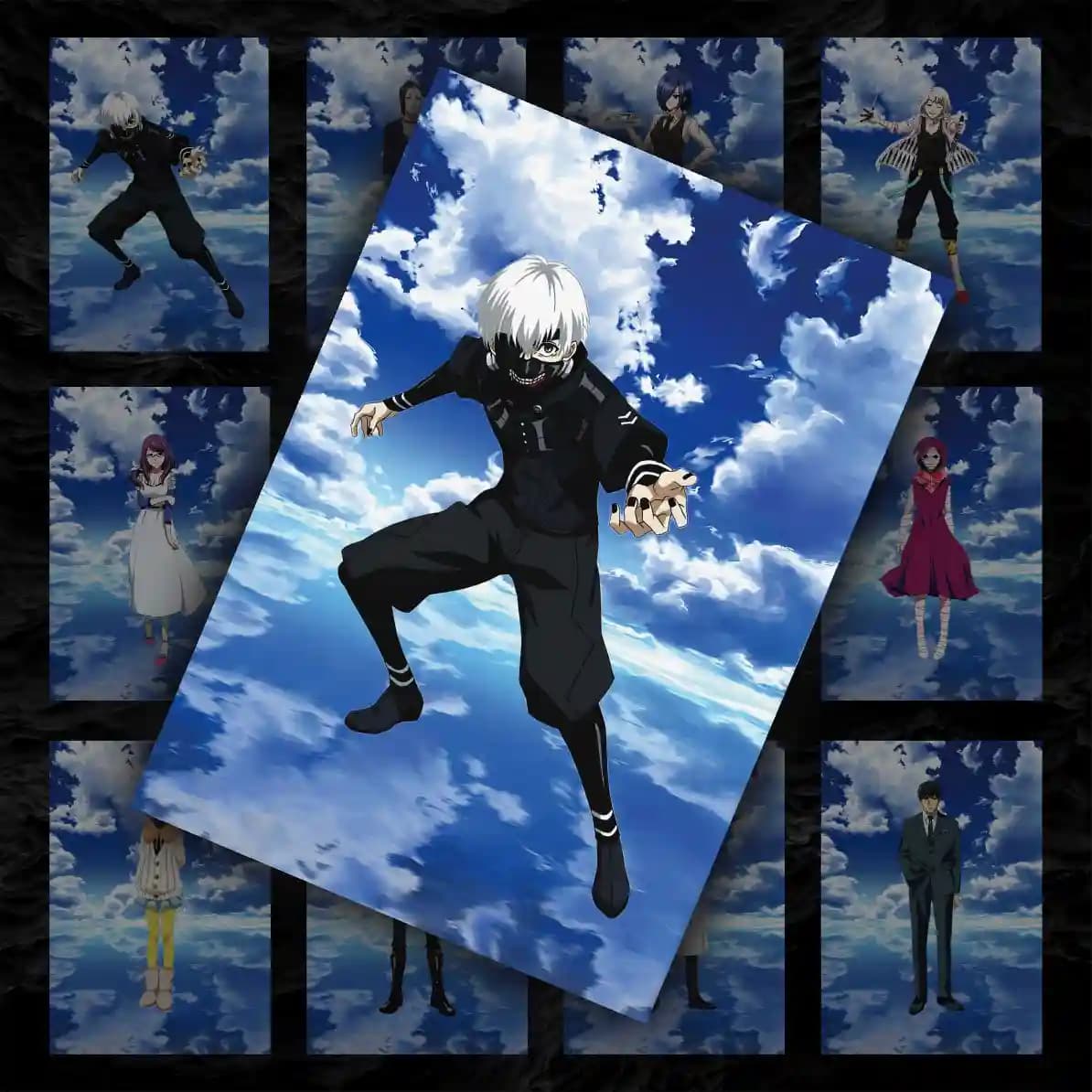 پک پوستر 12 عددی کارکترهای انیمه توکیو غول | Tokyo Ghoul