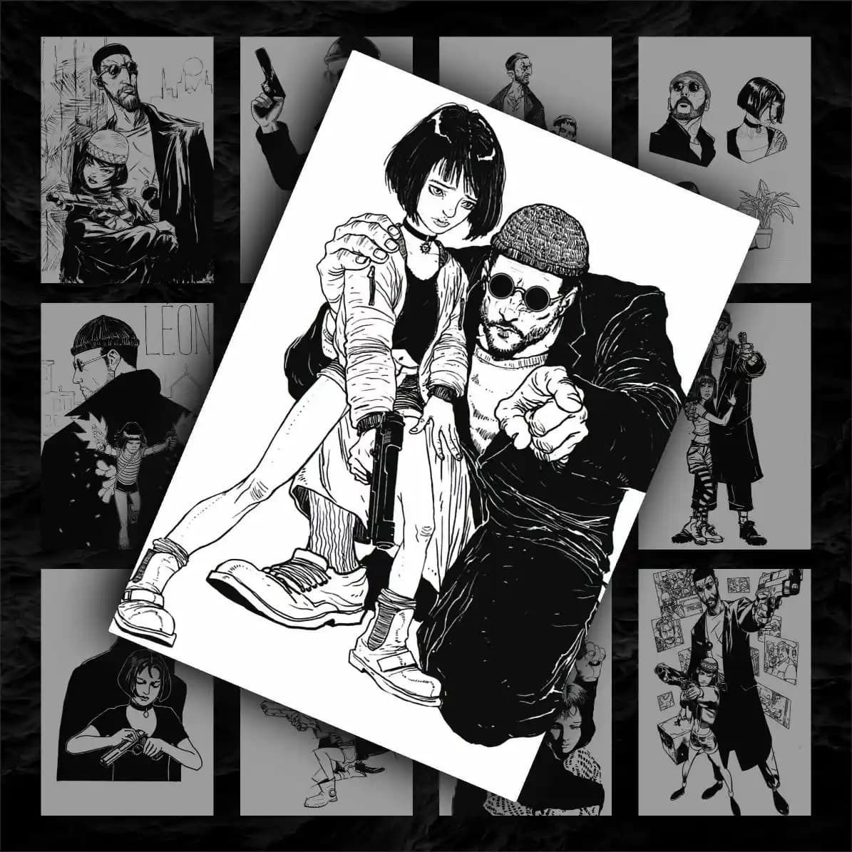 پک پوستر 12 عددی لئون حرفه ای | Leon The Professional