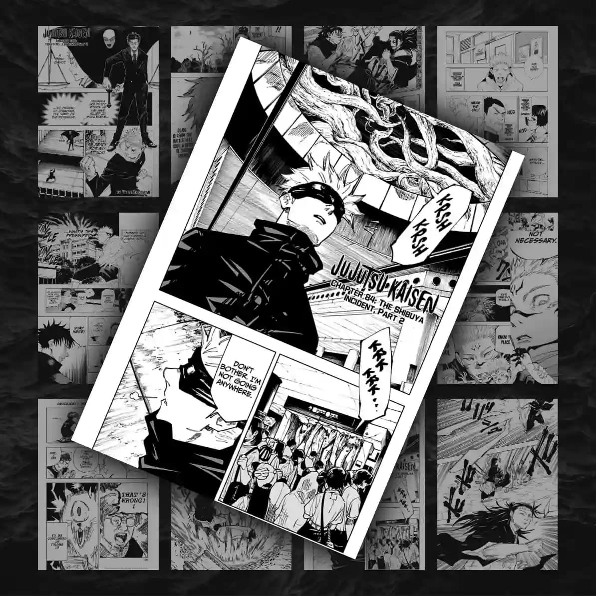 پک 12 عددی مانگا دیواری جوجوتسو کایزن (3) | Jujutso Kaisen