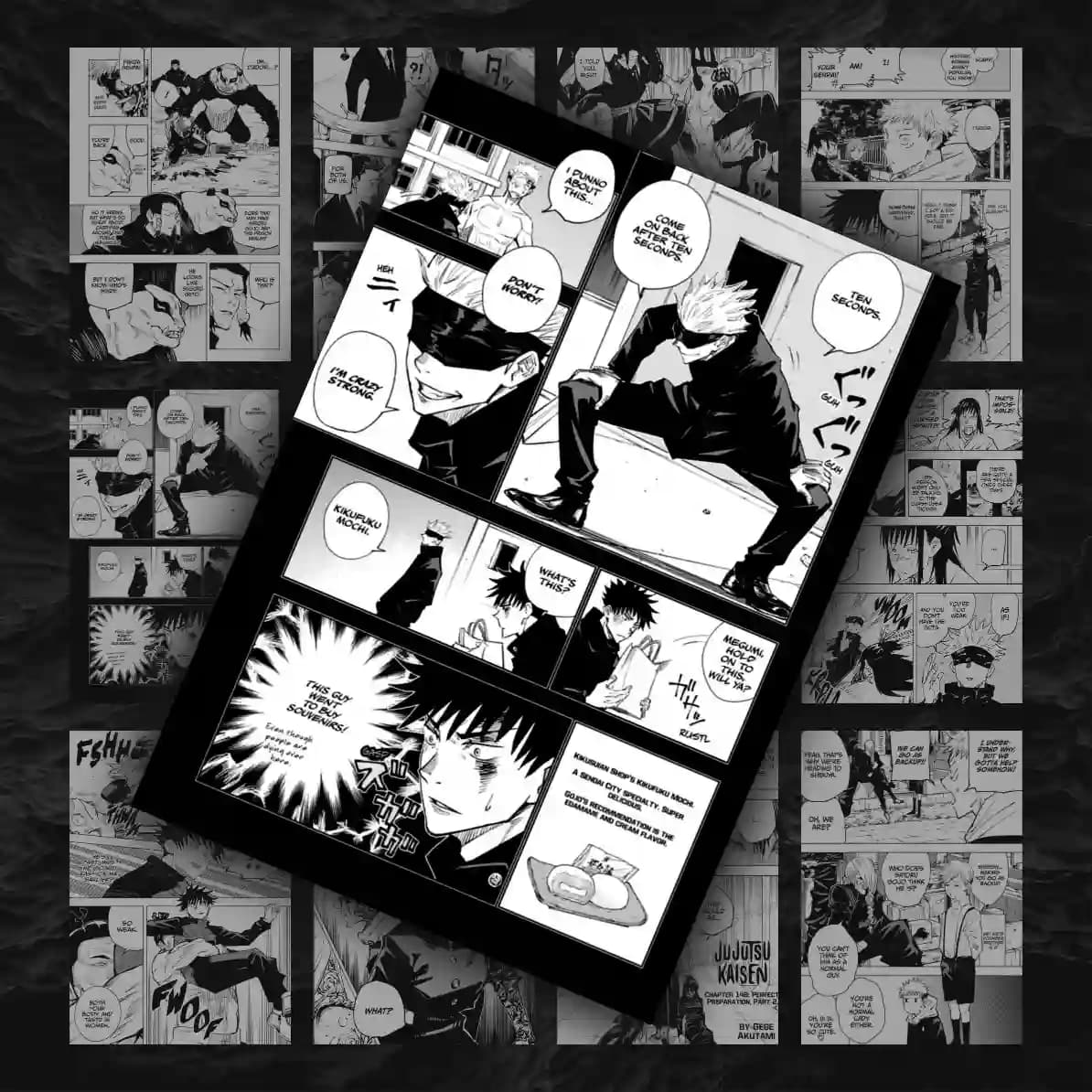پک 12 عددی مانگا دیواری جوجوتسو کایزن (2) | Jujutso Kaisen