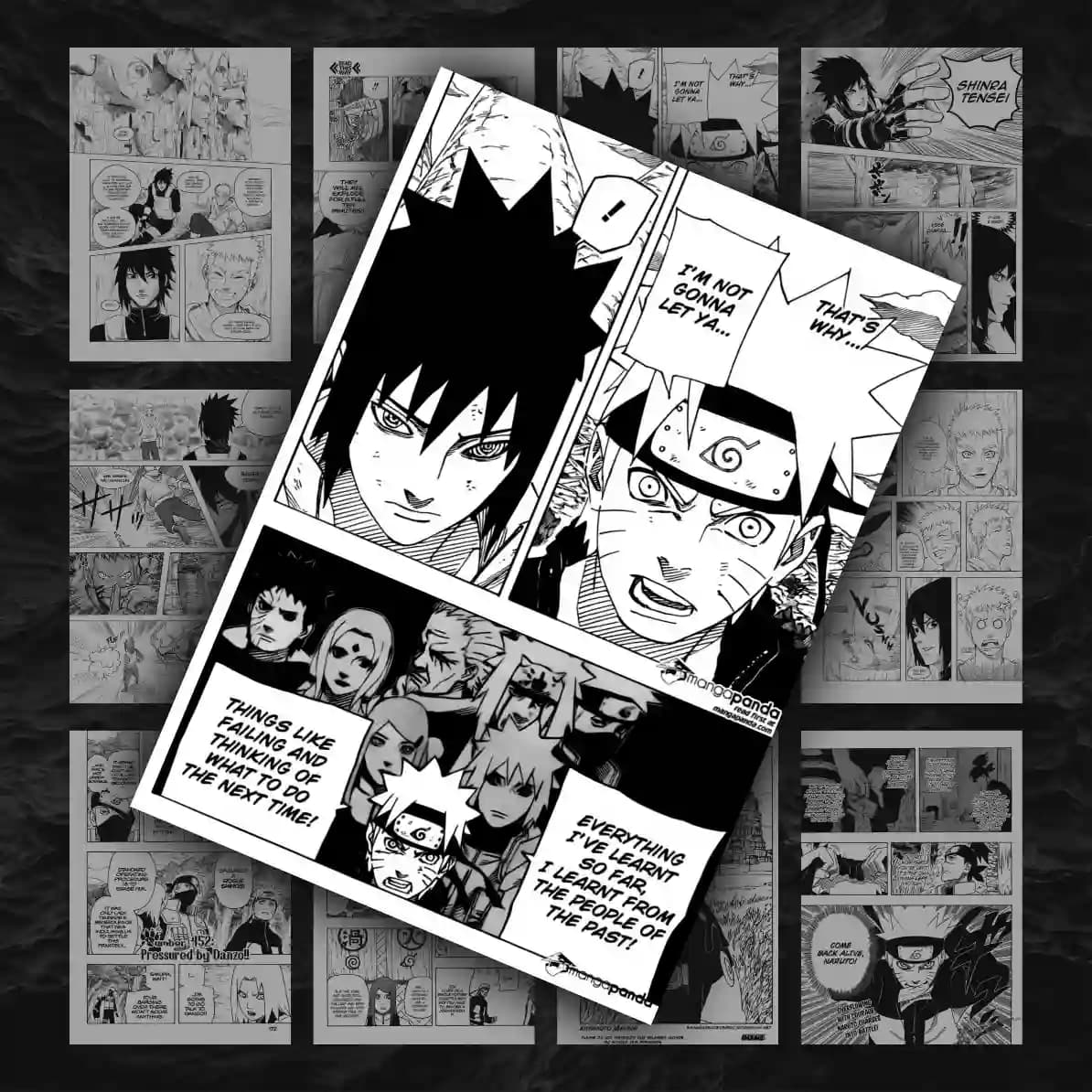 پک 12 عددی مانگا دیواری ناروتو | Naruto