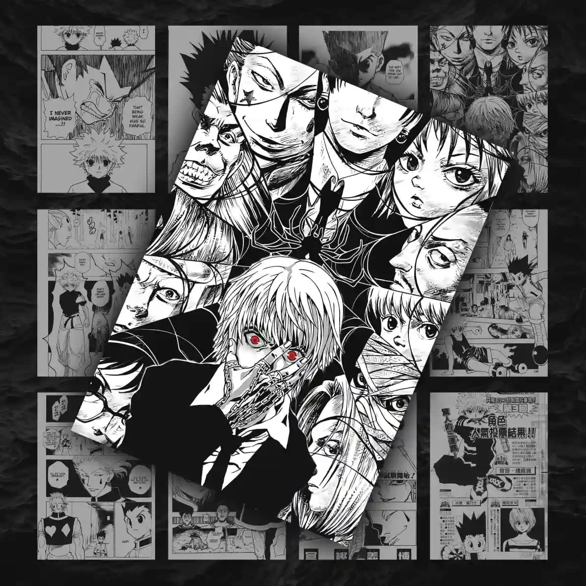 پک 12 عددی مانگا دیواری هانتر ایکس هانتر | Hunter x Hunter