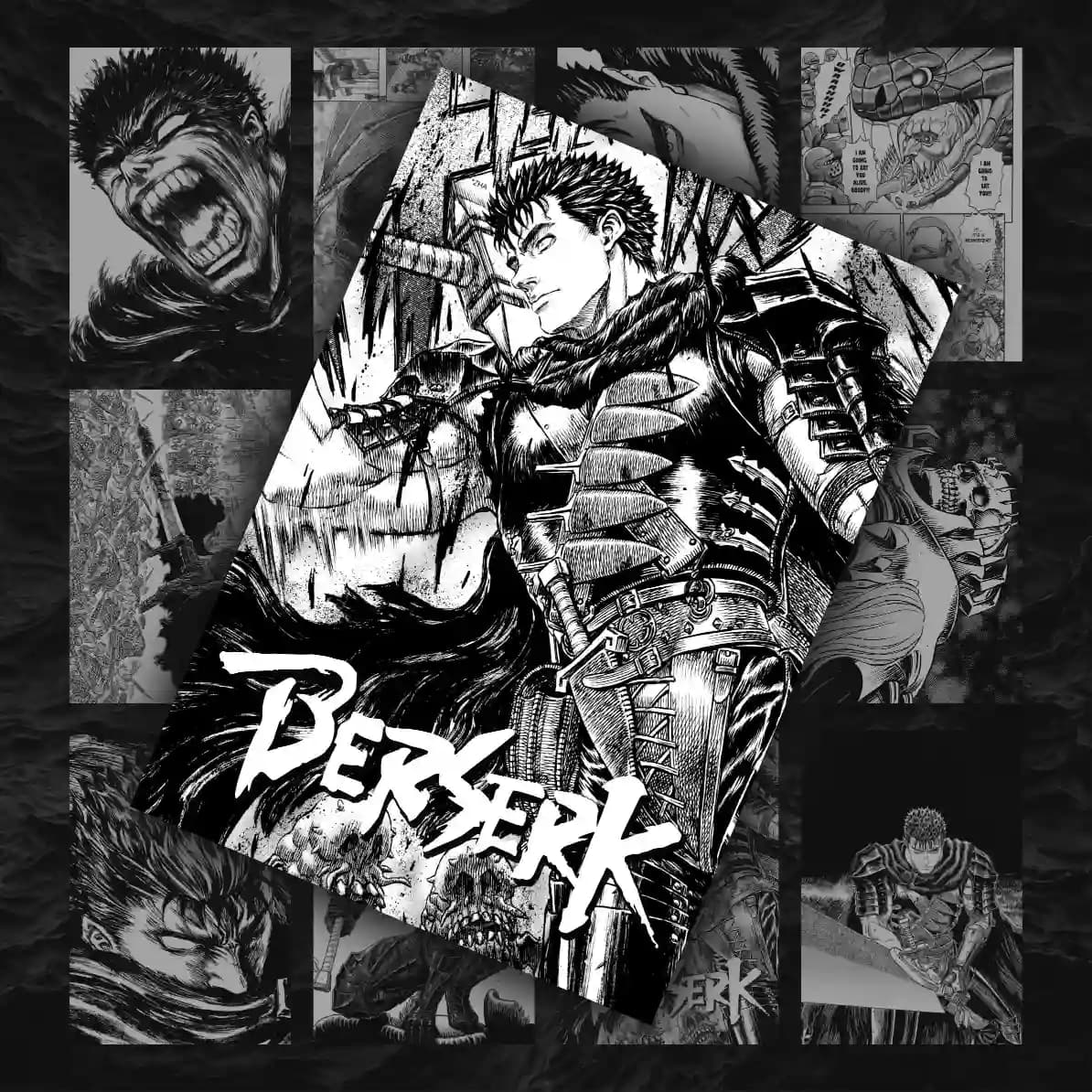 پک 12 عددی مانگا دیواری برزرک | Berserk