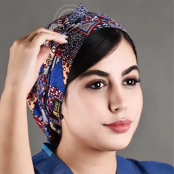 كلاه حجاب طرح‌دار کد 24