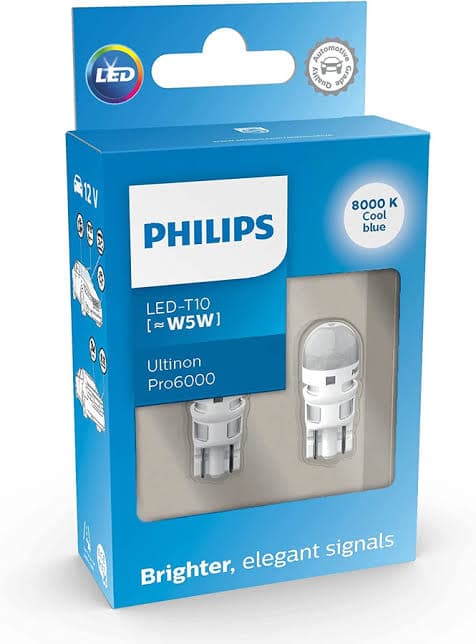 لامپ آریایی فیلیپس 12 ولت 5 وات LED W5W PRO 6000
