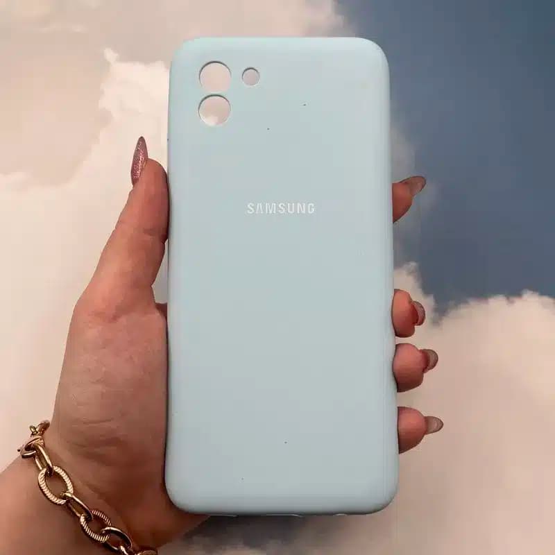 کاور شارک قاب مدل سیلیکونی مناسب برای گوشی موبایل سامسونگ Galaxy A03