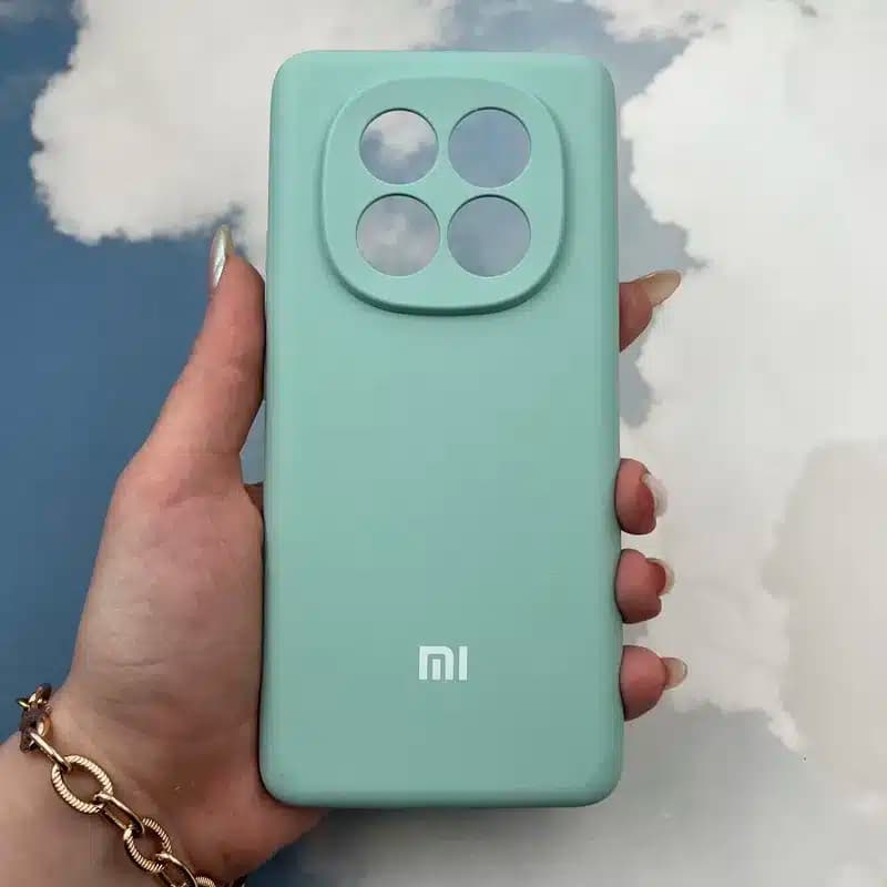 کاور شارک قاب مدل سیلیکونی پاک کنی مناسب برای گوشی موبایل شیائومی Redmi Note 14 Pro 5G / Poco X7