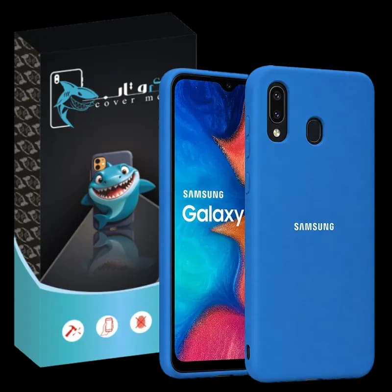 کاور شارک قاب مدل سیلیکونی پاک کنی مناسب برای گوشی موبایل سامسونگ Galaxy A10s