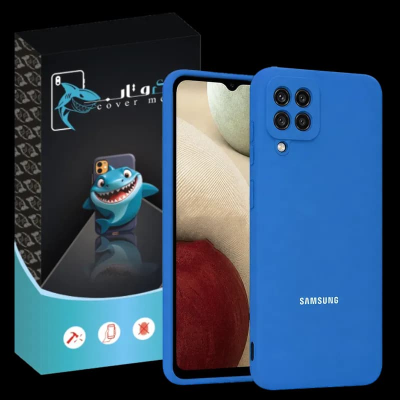 کاور شارک قاب مدل سیلیکونی پاک کنی مناسب برای گوشی موبایل سامسونگ Galaxy A12