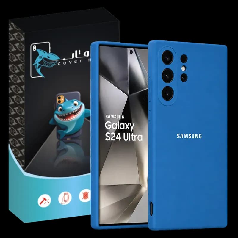 کاور شارک قاب مدل سیلیکونی پاک کنی مناسب برای گوشی موبایل سامسونگ Galaxy S23 Ultra