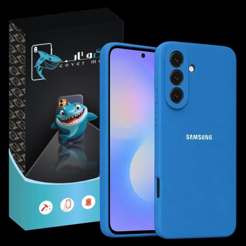 کاور شارک قاب مدل سیلیکونی پاک کنی مناسب برای گوشی موبایل سامسونگ Galaxy A35