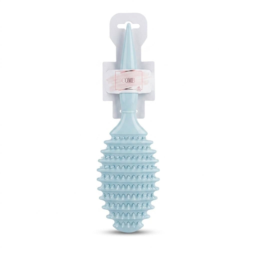 برس مو گره‌ بازکن طرح‌دار Comb مدل دندانه چند طولی نوک توپی