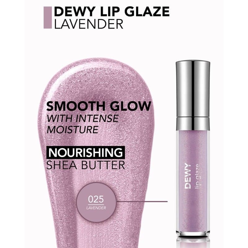 لیپ گلاس براق فلورمار flormar مدل Dewy Lip Glaze کد 025(رنگ Lavender) — تصویر ۴