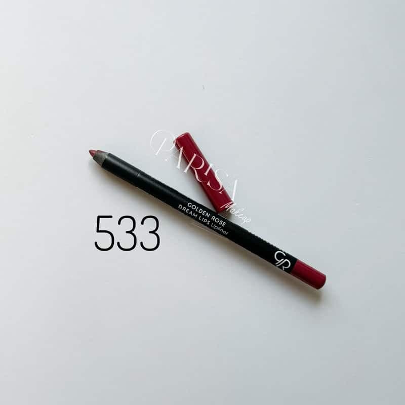 خط لب گلدن رز مدل Dream Lips کد 533 — تصویر ۲