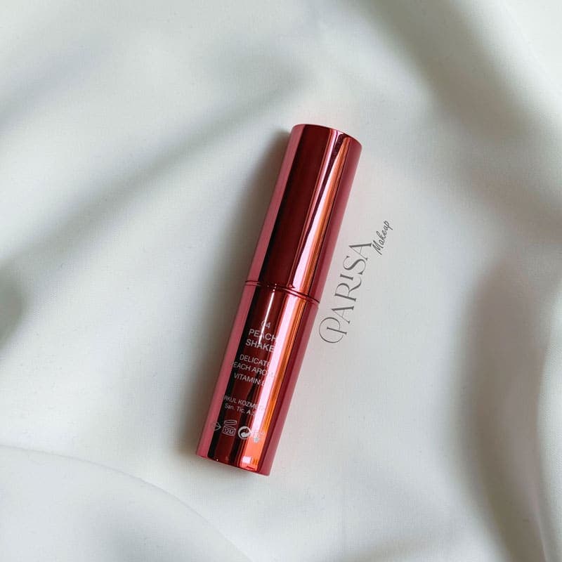 بالم لب رنگی SPF 15 گلدن رز مدل Glow Kiss رنگ Peach Shake 04 — تصویر ۳