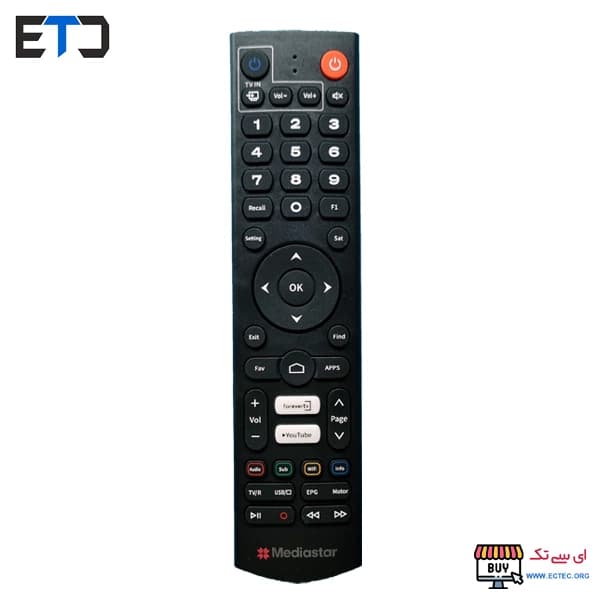 ریموت کنترل رسیور Mediastar مدیا استار مدل V250