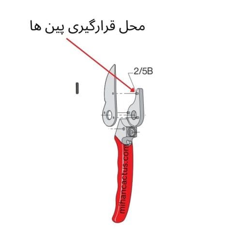 پین فابریک تیغه قیچی های باغبانی فیلکو سوئیس مدل فیلکو 2 , 11 , 4 , 6 — تصویر ۳
