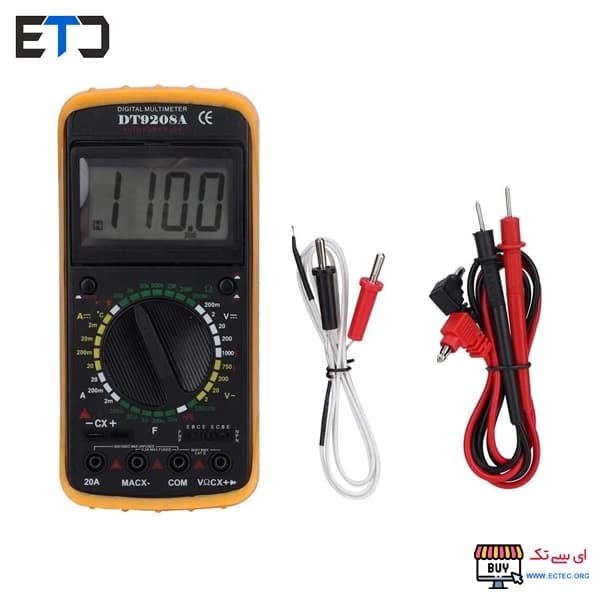 مولتی متر دیجیتال DT-9208A — تصویر ۳
