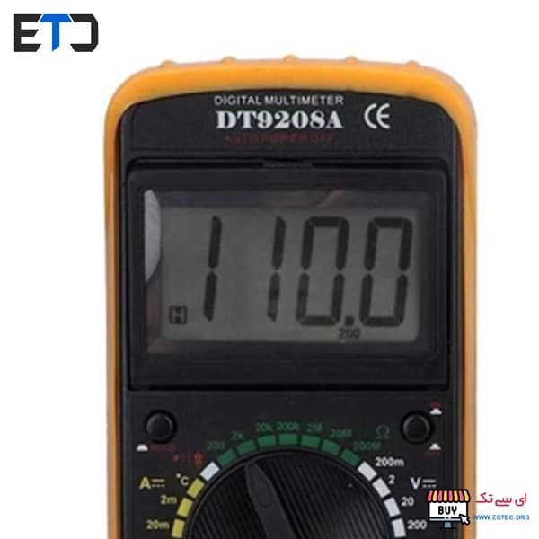 مولتی متر دیجیتال DT-9208A — تصویر ۴