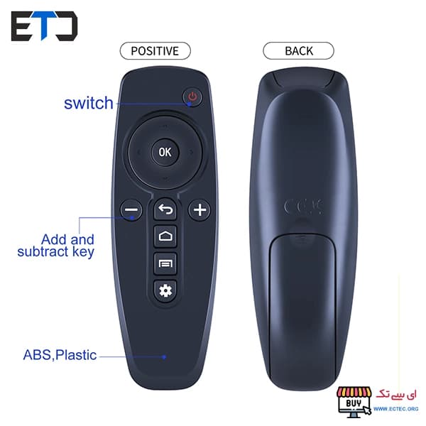 ریموت Air mouse ایر ماوس X8 با ژیروسکوپ 6 محوره و دانگل — تصویر ۵